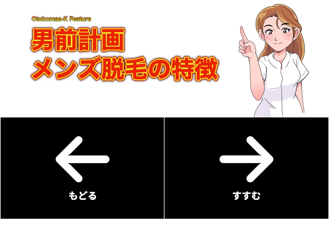 THE男前計画メンズ脱毛の特徴